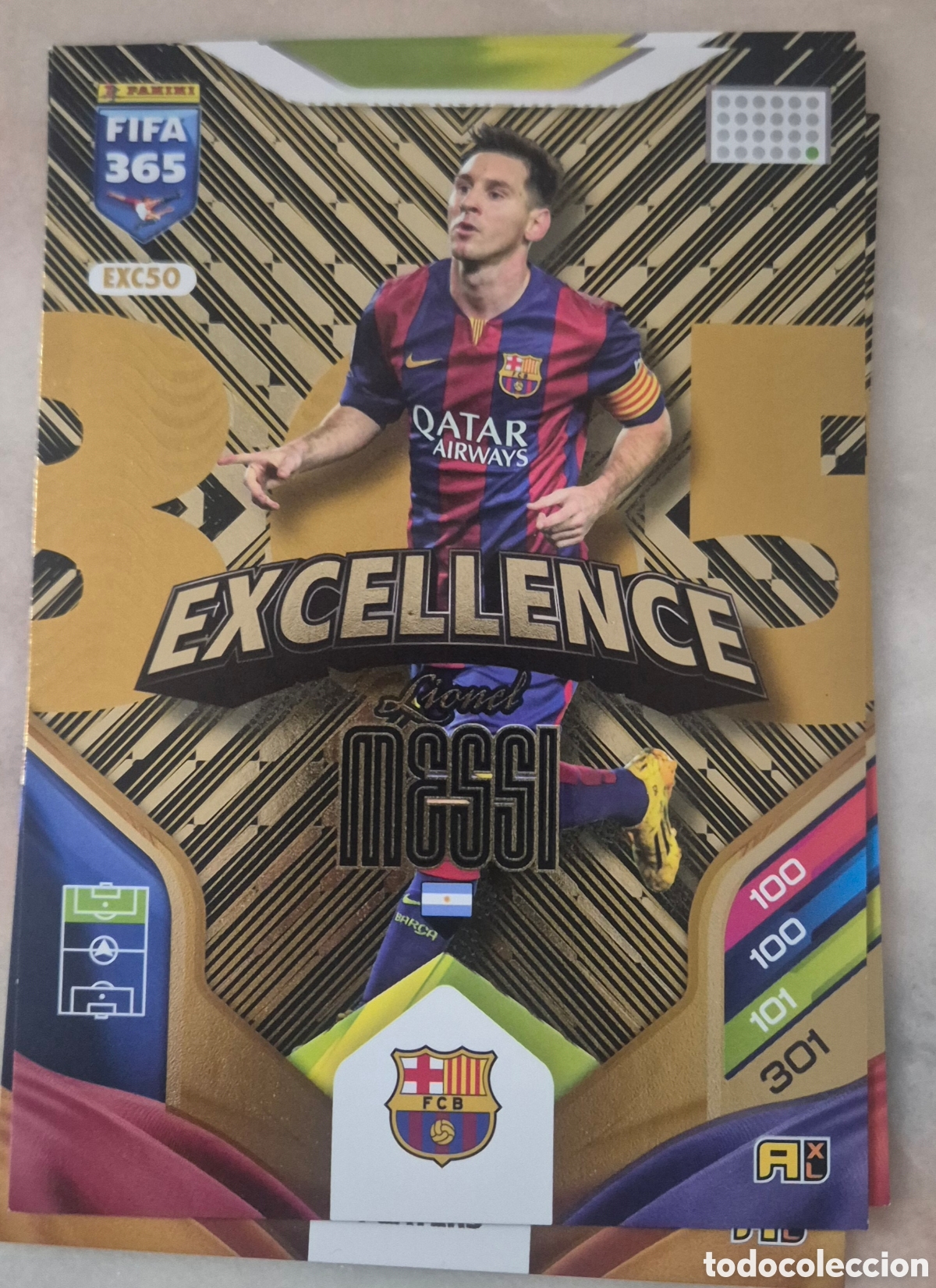 Cromos de F&uacute;tbol: MESSI CARD XXL BARCELONA EXCELLENCE FIFA 365 2026