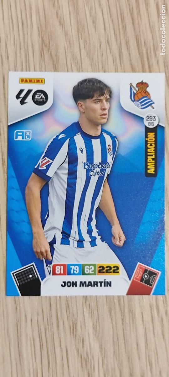 Figurine di Calcio: ADRENALYN XL LA LIGA 25/26 CARD AMPLIACION JON MARTIN REAL SOCIEDAD # 293BIS PANINI
