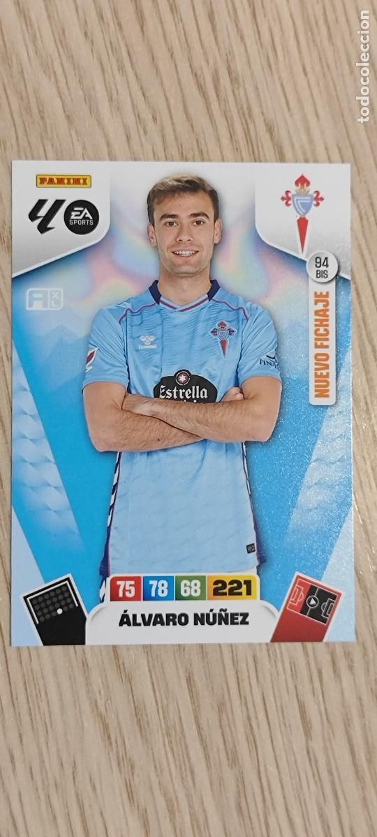 Figurine di Calcio: ADRENALYN XL LA LIGA 25/26 CARD NUEVO FICHAJE ALVARO NU&Ntilde;EZ CELTA # 94BIS PANINI