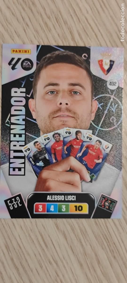 Figurine di Calcio: ADRENALYN XL LA LIGA 25/26 CARD ENTRENADOR LISCI OSASUNA # 492 PANINI
