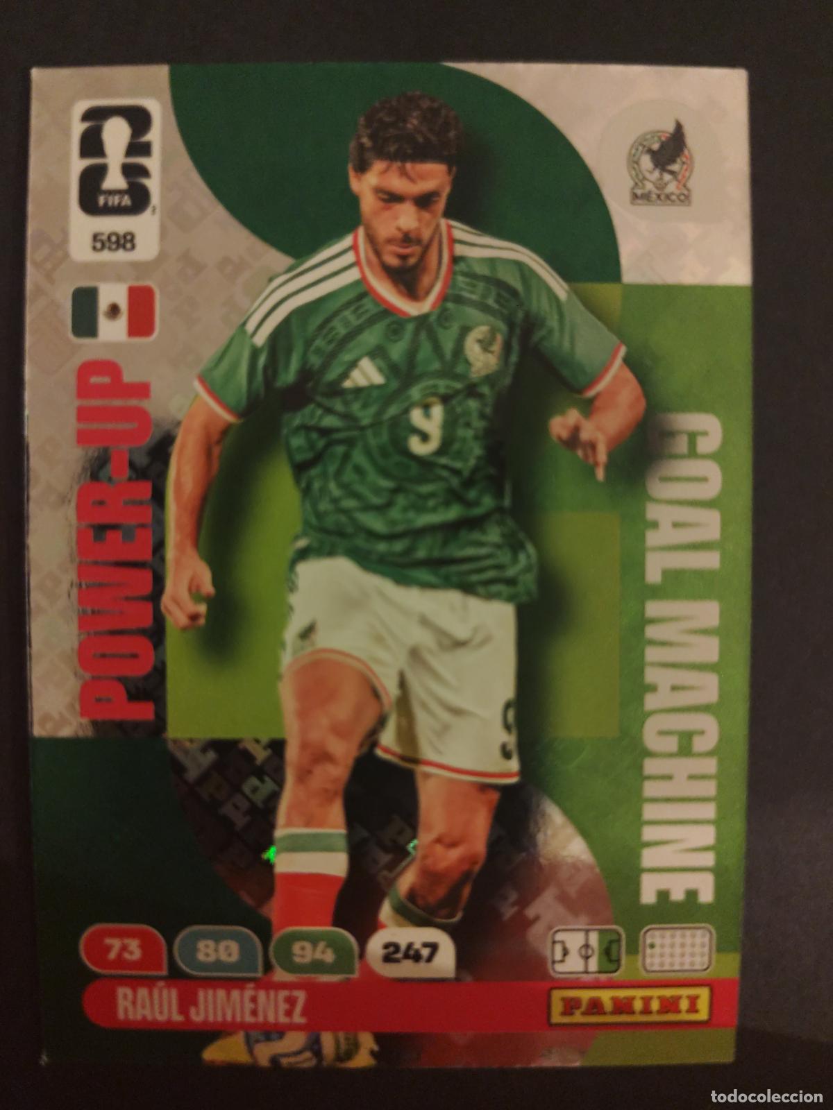 Cartes &agrave; collectionner de Football: 598 RA&Uacute;L JIM&Eacute;NEZ M&Eacute;XICO GOAL MACHINE ADRENALYN MUNDIAL FIFA WORLD CUP 2026 PANINI
