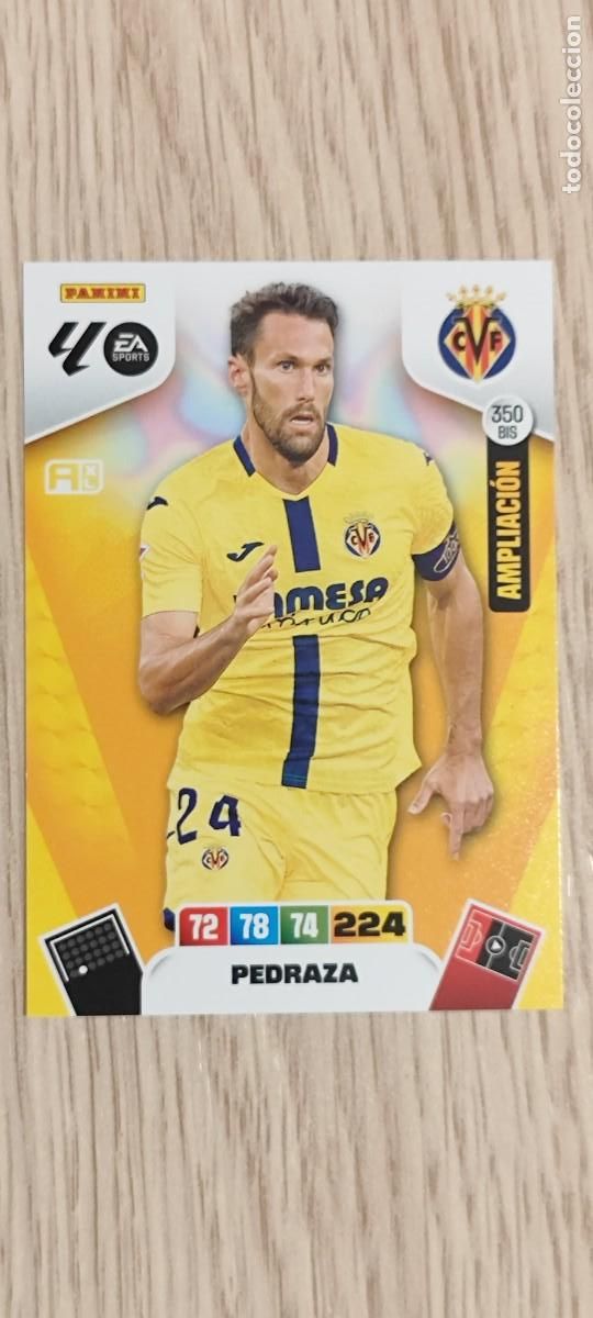 Cromos de Futebol: ADRENALYN XL LA LIGA 25/26 CARD AMPLIACION PEDRAZA VILLARREAL # 350BIS PANINI