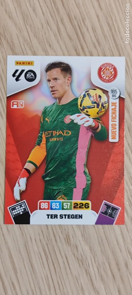 Football Stickers: ADRENALYN XL LA LIGA 25/26 CARD NUEVO FICHAJE TER STEGEN GIRONA # 165BIS PANINI
