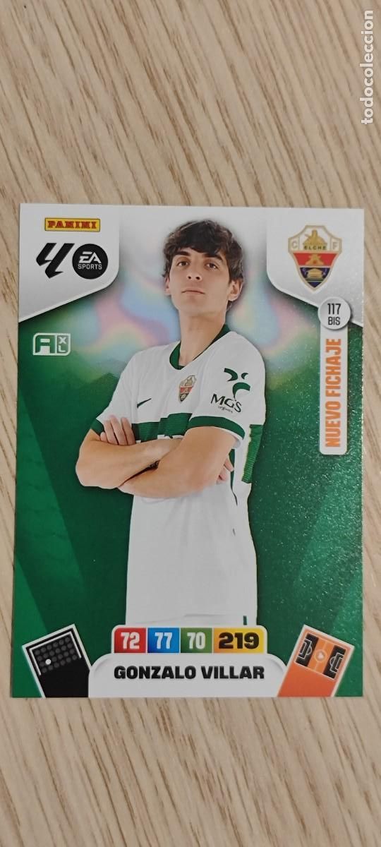 Football Stickers: ADRENALYN XL LA LIGA 25/26 CARD NUEVO FICHAJE GONZALO VILLAR ELCHE # 117BIS PANINI