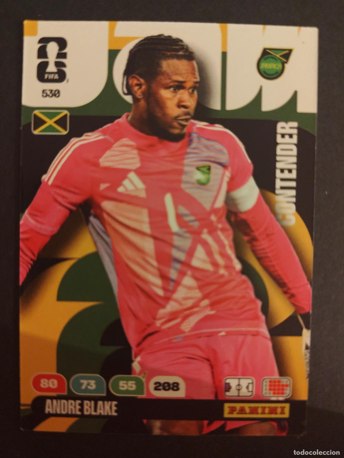 Football Stickers: 530 ANDRE BLAKE JAMAICA CONTENDERS ADRENALYN MUNDIAL FIFA WORLD CUP 2026 PANINI