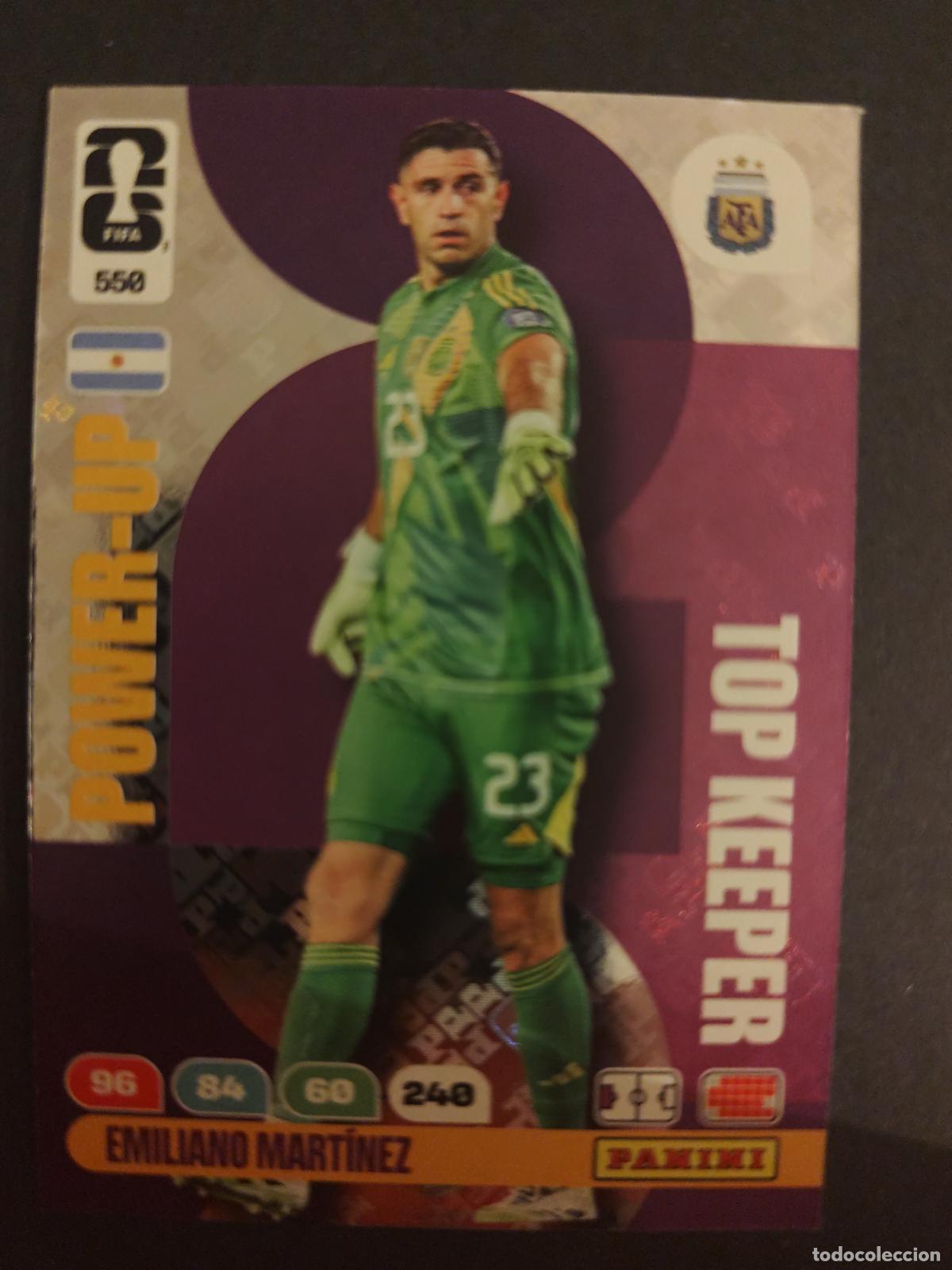 Figurine di Calcio: 550 EMILIANO DIBU MART&Iacute;NEZ ARGENTINA TOP KEEPER ADRENALYN MUNDIAL FIFA WORLD CUP 2026 PANINI