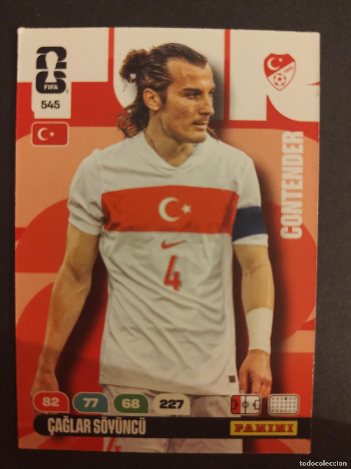 Cartes &agrave; collectionner de Football: 545 CAGLAR SOYUNCU TURQU&Iacute;A CONTENDERS ADRENALYN MUNDIAL FIFA WORLD CUP 2026 PANINI