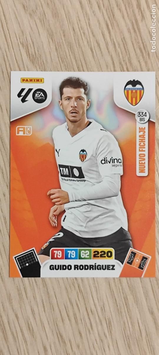 Figurine di Calcio: ADRENALYN XL LA LIGA 25/26 CARD NUEVO FICHAJE GUIDO RODRIGUEZ VALENCIA # 334BIS PANINI