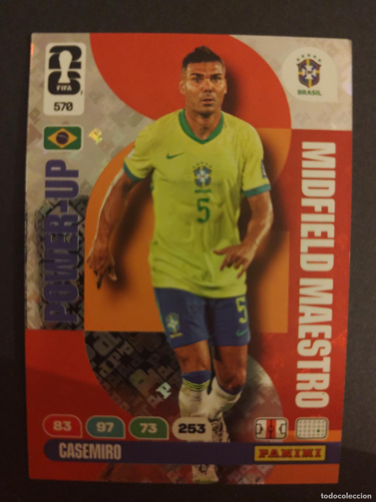Figurine di Calcio: 570 CASEMIRO BRASIL MIDFIELD MAESTRO ADRENALYN MUNDIAL FIFA WORLD CUP 2026 PANINI