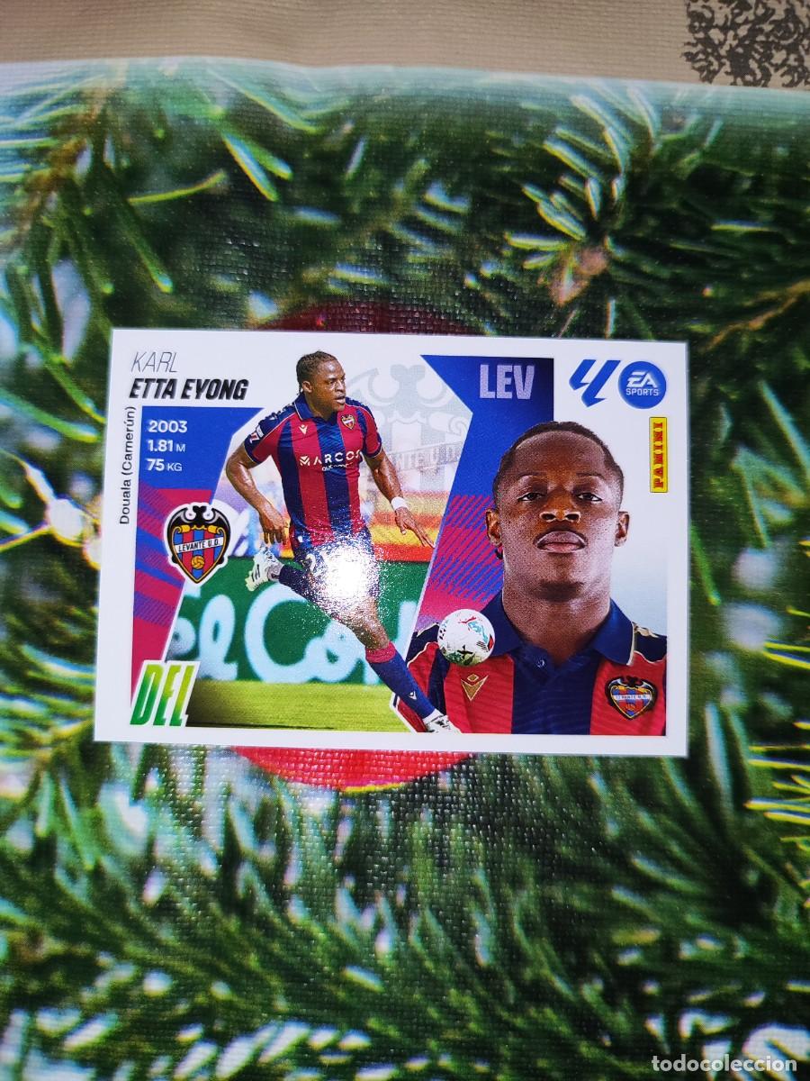 Cromos de F&uacute;tbol: CROMO N&Uacute;MERO 58 &Uacute;LTIMO FICHAJE ETTA EYONG LEVANTE. LIGA ESTE 25/26. CUARTA EDICI&Oacute;N.