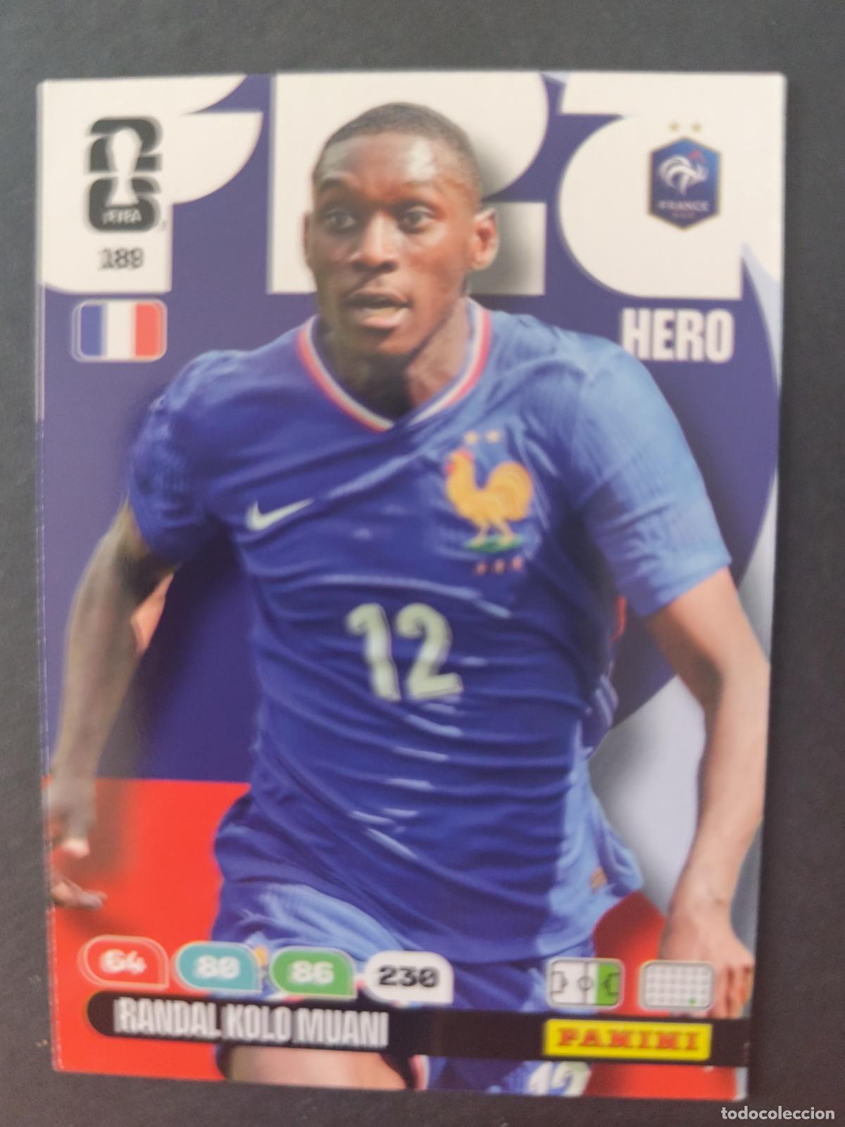 Football Stickers: 189 RANDAL KOLO MUANI FRANCIA ADRENALYN MUNDIAL FIFA WORLD CUP 2026 PANINI