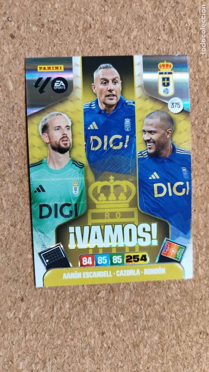 Cromos de F&uacute;tbol: ADRENALYN XL LA LIGA 2025/26 CARD VAMOS OVIEDO # 375 PANINI