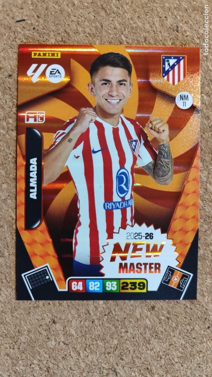 Cromos de F&uacute;tbol: ADRENALYN XL LA 25/26 CARD NEW MASTER ALMADA AT MADRID # NW11 PANINI