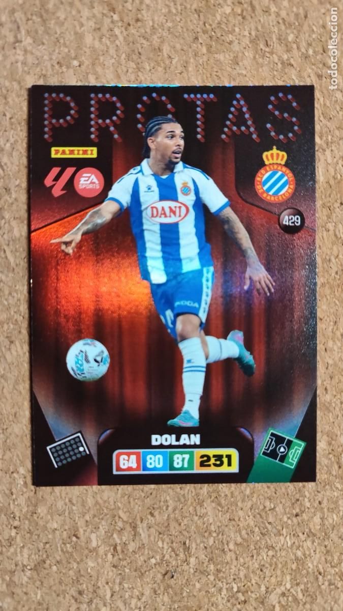 Cartes &agrave; collectionner de Football: ADRENALYN XL LA LIGA 2025/26 CARD PROTAS DOLAN RCD ESPA&Ntilde;OL # 429 PANINI
