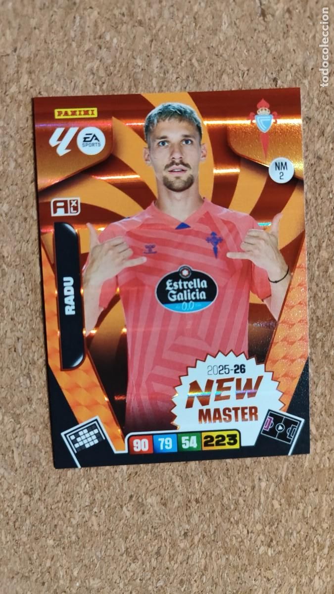 Fu&szlig;ball-Sticker: ADRENALYN XL LA LIGA 2025/26 CARD NEW MASTER RADU CELTA DE VIGO # NM2 PANINI