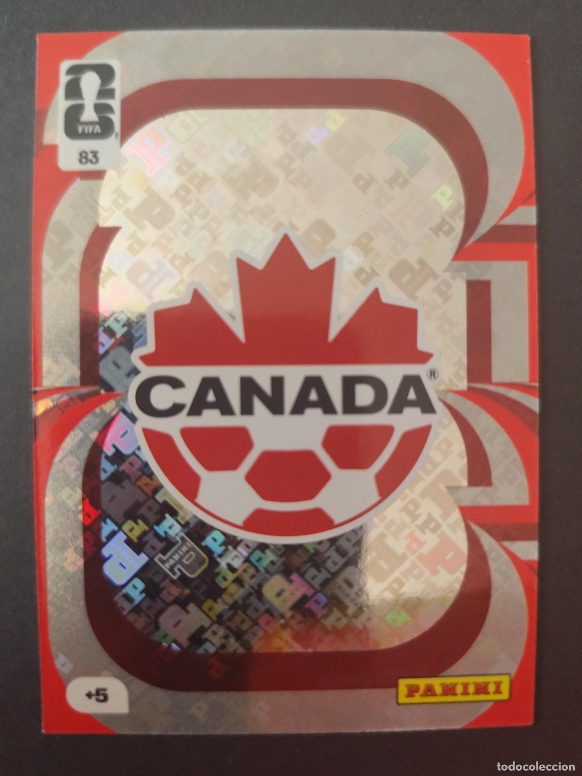 Fu&szlig;ball-Sticker: 83 ESCUDO CANAD&Aacute; ADRENALYN MUNDIAL FIFA WORLD CUP 2026 PANINI