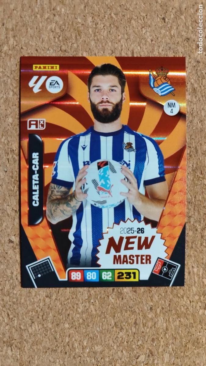 Fu&szlig;ball-Sticker: ADRENALYN XL LA LIGA 2025/26 CARD NEW MASTER CALETA-CAR REAL SOCIEDAD # NM4 PANINI