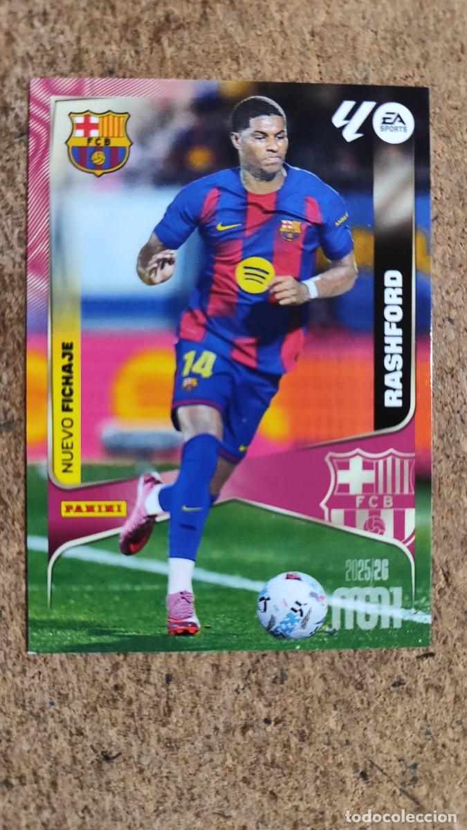 Cromos de F&uacute;tbol: 2&ordf; EDICION MEGACRACKS 25/26 CARD NUEVO FICHAJE RASHFORD FC BARCELONA # 462 PANINI