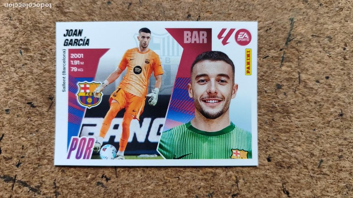 Cromos de F&uacute;tbol: LIGA ESTE 2025/26 STICKER ULTIMOS FICHAJES JOAN GARCIA FC BARCELONA # 8 PANINI