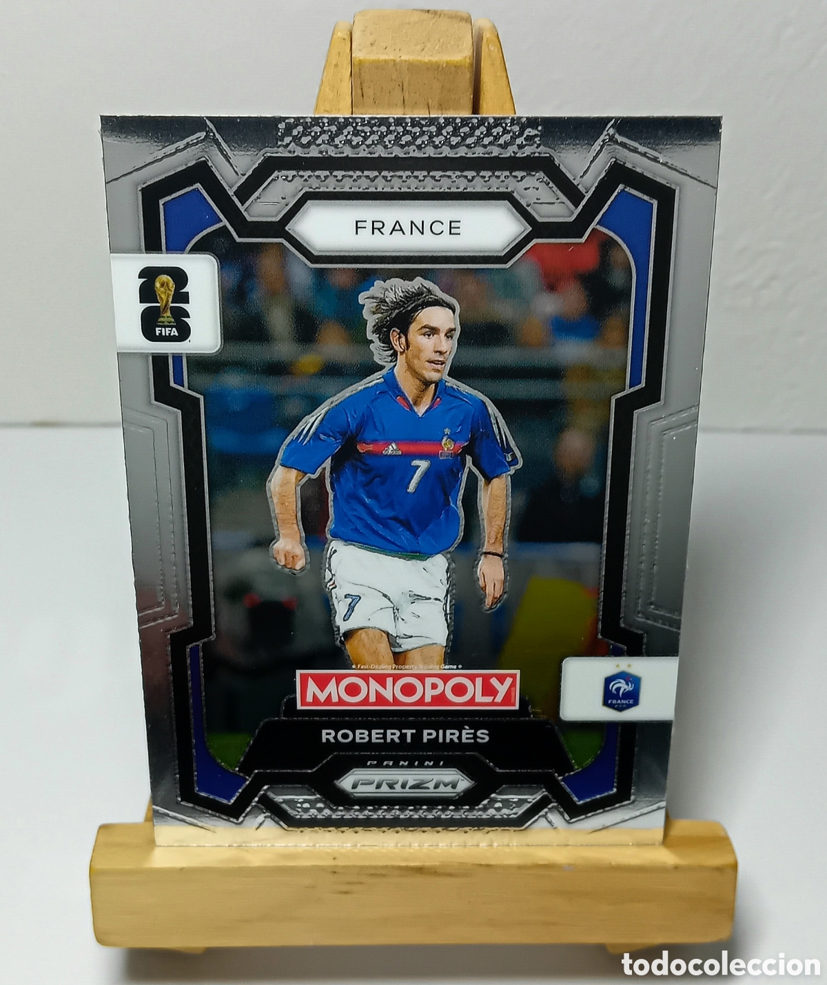 Cromos de F&uacute;tbol: ROBERT PIRES 2026 FRANCIA MONOPOLY PRIZM PANINI.