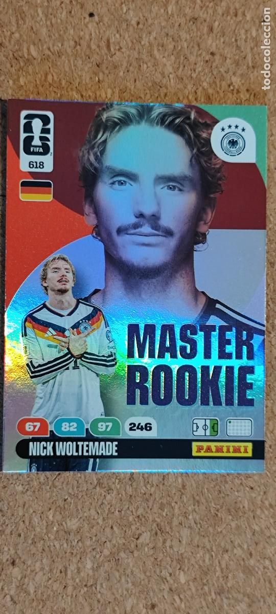 Cromos de F&uacute;tbol: ADRENALYN XL FIFA WORLD CUP 2026 CARD MASTER ROOKIE WOLTEMADE ALEMANIA # 618 PANINI