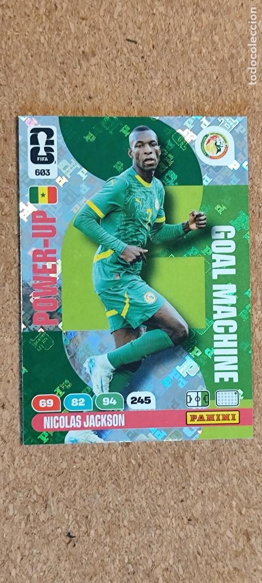 Cromos de F&uacute;tbol: ADRENALYN XL FIFA WORLD CUP 2026 CARD POWER-UP JACKSON SENEGAL # 603 PANINI