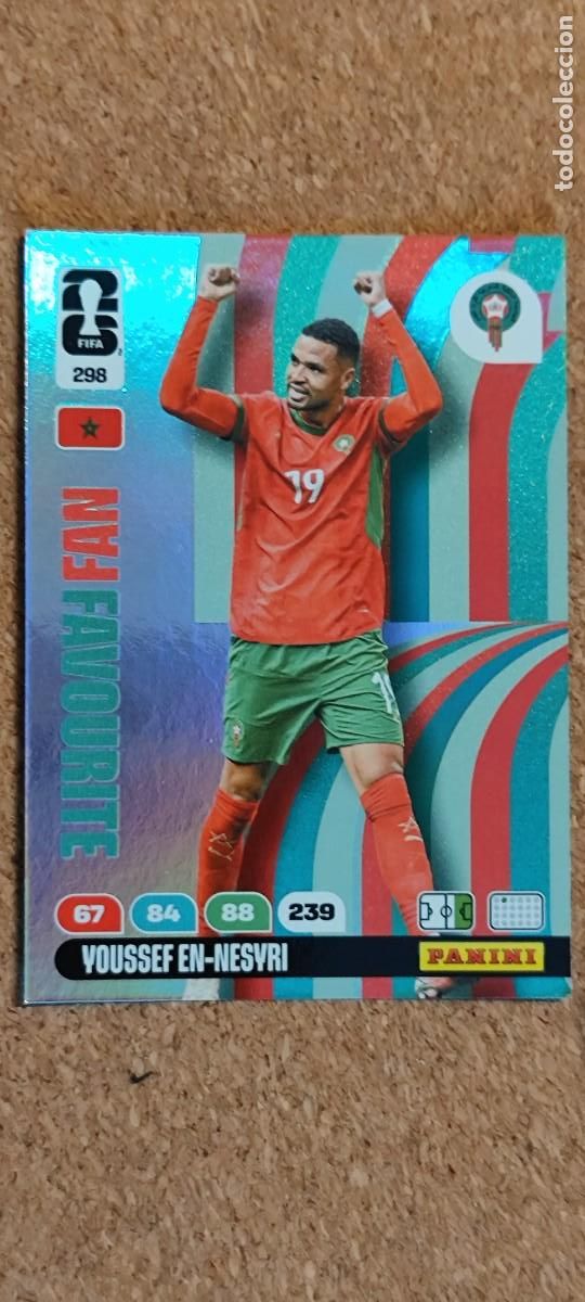 Fu&szlig;ball-Sticker: ADRENALYN XL FIFA WORLD CUP 2026 CARD FANS FAVOURITE EN-NESYRI MARRUECOS # 298 PANINI