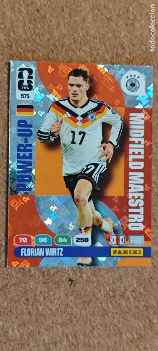 Cromos de F&uacute;tbol: ADRENALYN XL FIFA WORLD CUP 2026 CARD POWER-UP WIRTZ ALEMANIA # 575 PANINI