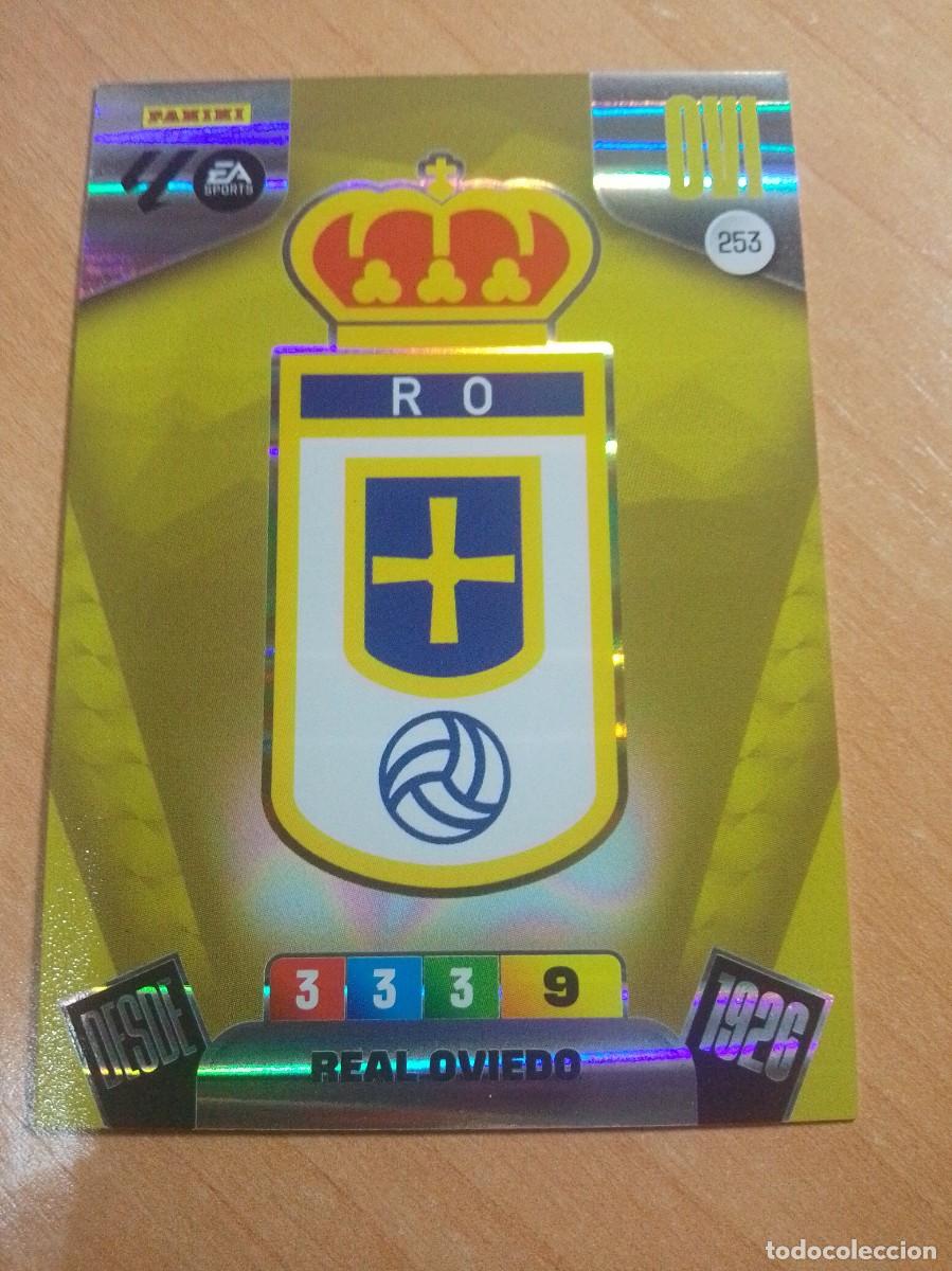 Cromos de F&uacute;tbol: 253 ESCUDO DEL OVIEDO 25 26 ADRENALYN XL 2025 2026 NUEVO