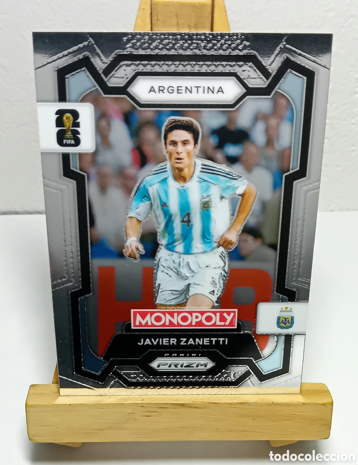 Cromos de F&uacute;tbol: JAVIER ZANETTI 2026 ARGENTINA MONOPOLY PRIZM PANINI.