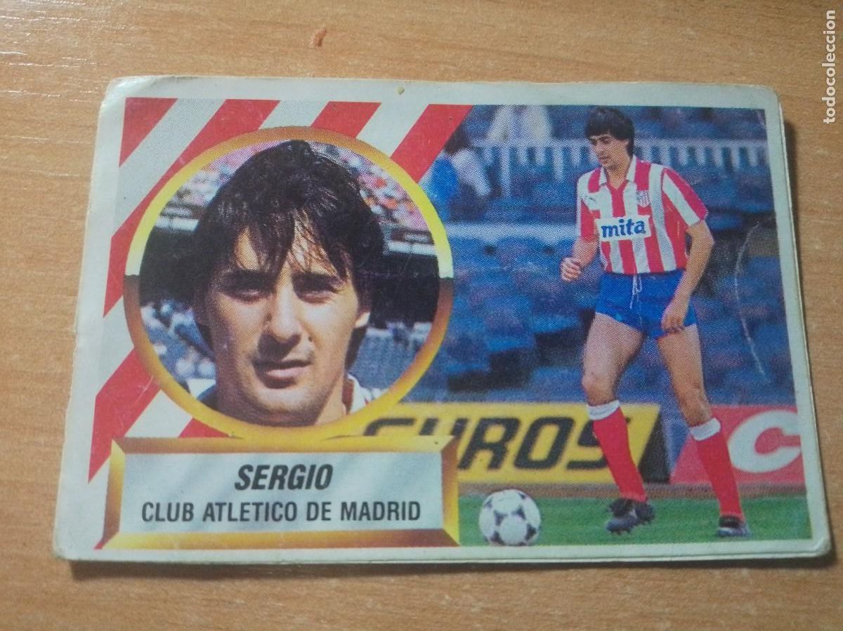 Cromos de F&uacute;tbol: 6 A SERGIO DEL ATLETICO DE MADRID 88 89 EDICIONES ESTE 1988 1989