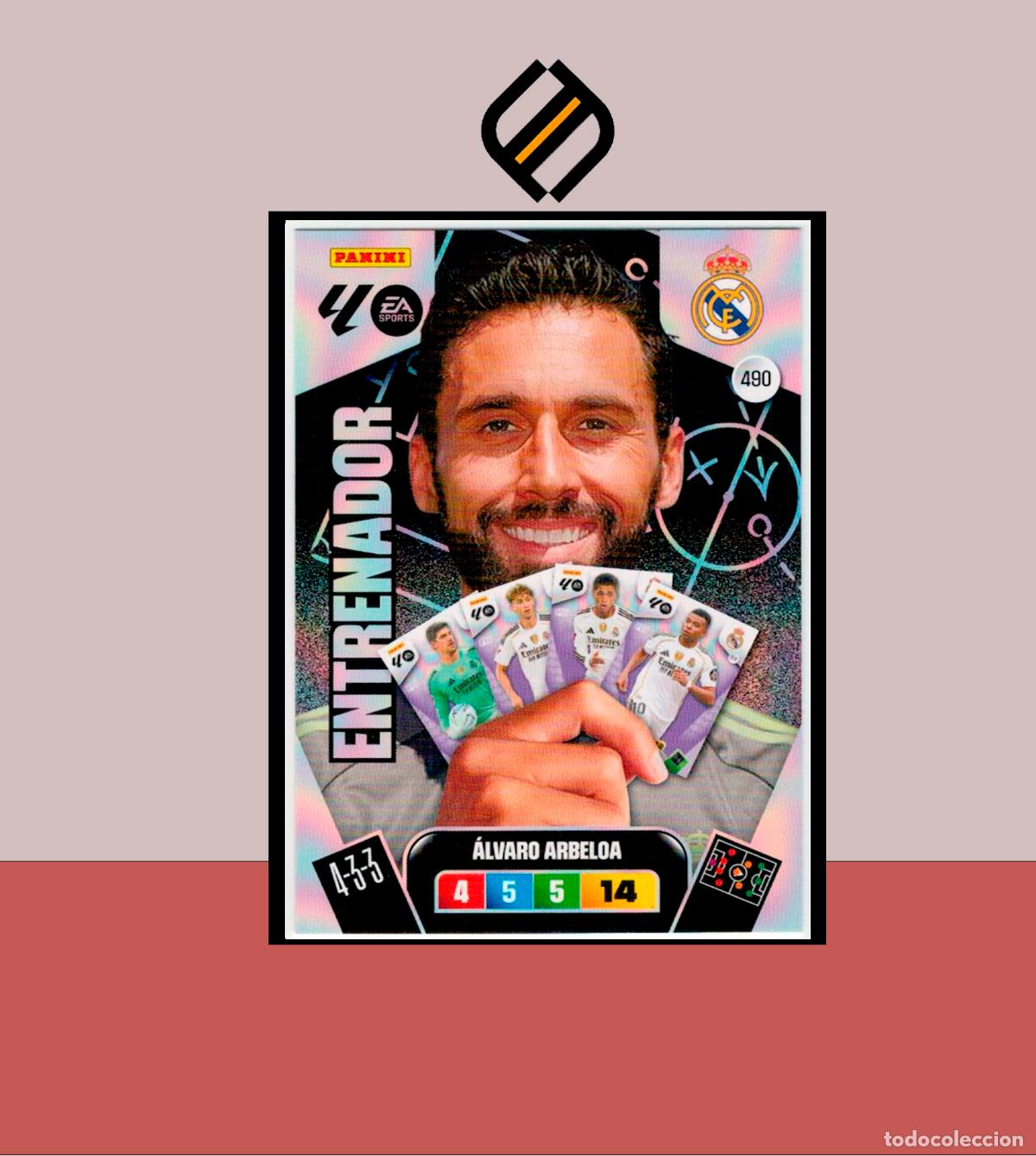 Cromos de F&uacute;tbol: ADRENALYN XL 2025 2026 PANINI N&ordm; 490 &Aacute;LVARO ARBELOA ENTRENADOR 2 EDICI&Oacute;N REAL MADRID CARD ALBUM LIGA
