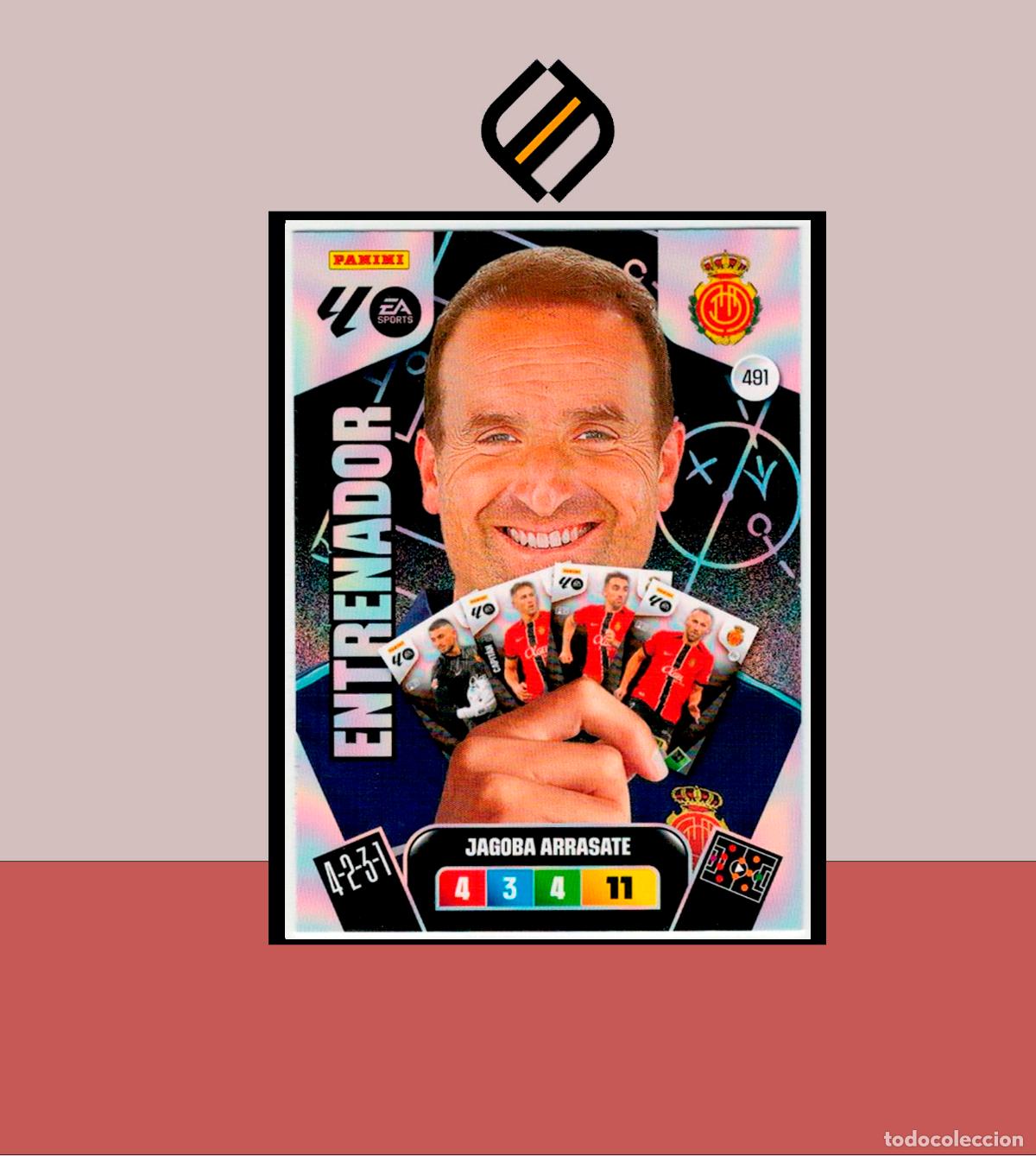 Cromos de F&uacute;tbol: ADRENALYN XL 2025 2026 PANINI N&ordm; 491 JAGOBA ARRASATE ENTRENADOR 2 EDICI&Oacute;N MALLORCA CARD ALBUM LIGA