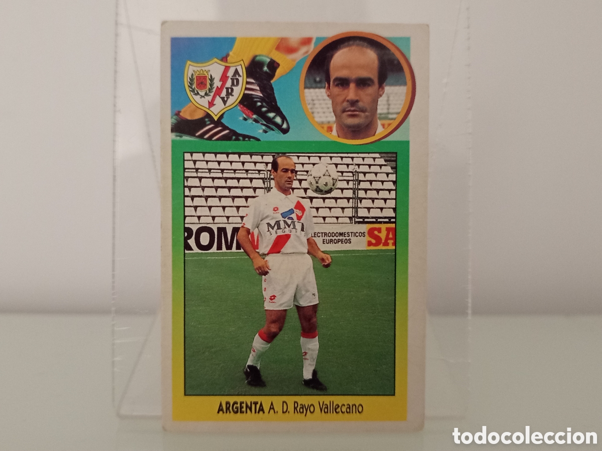 Cromos de F&uacute;tbol: ❇️ CROMO ⚽ ARGENTA RAYO VALLECANO BAJA 1993 1994 93 94 ESTE SIN PEGAR ❇️