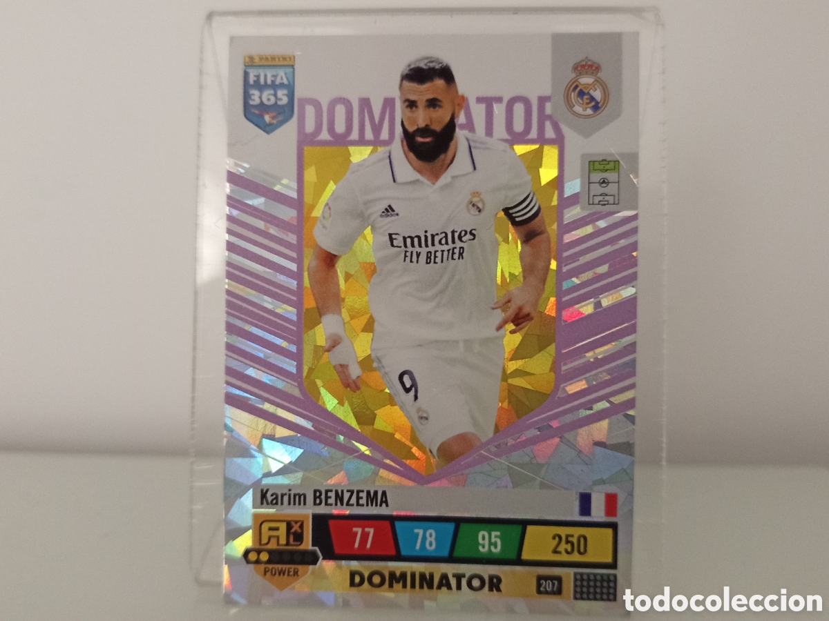 Cromos de F&uacute;tbol: ❇️ CROMO ⚽ BENZEMA REAL MADRID 207 2022 2023 DOMINATOR FIFA 365 22 23 ❇️