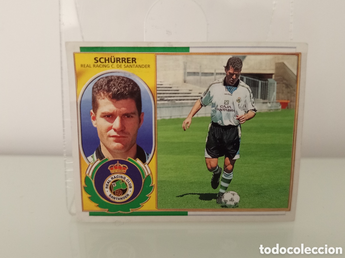 Cromos de F&uacute;tbol: ❇️ CROMO ⚽ SCH&Uuml;RRER RACING DE SANTANDER COLOCA 96 97 1996 1997 VENTANILLA ESTE ❇️