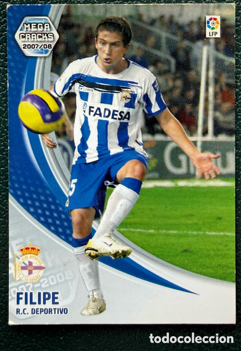 Cromos de F&uacute;tbol: 97 FILIPE DEPORTIVO DE LA CORU&Ntilde;A FICHAS ALBUM MEGACRACKS 2007 2008 07 08