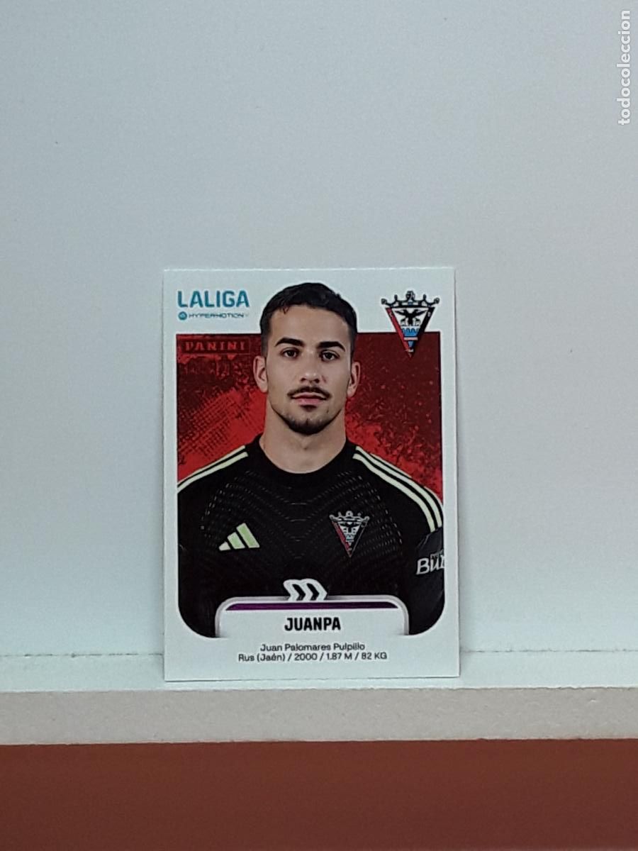 Fu&szlig;ball-Sticker: LALIGA HYPERMOTION 2025 2026 25 26 ALBUM PANINI LIGA N 309 MIRANDES JUANPA JUAN PALOMARES
