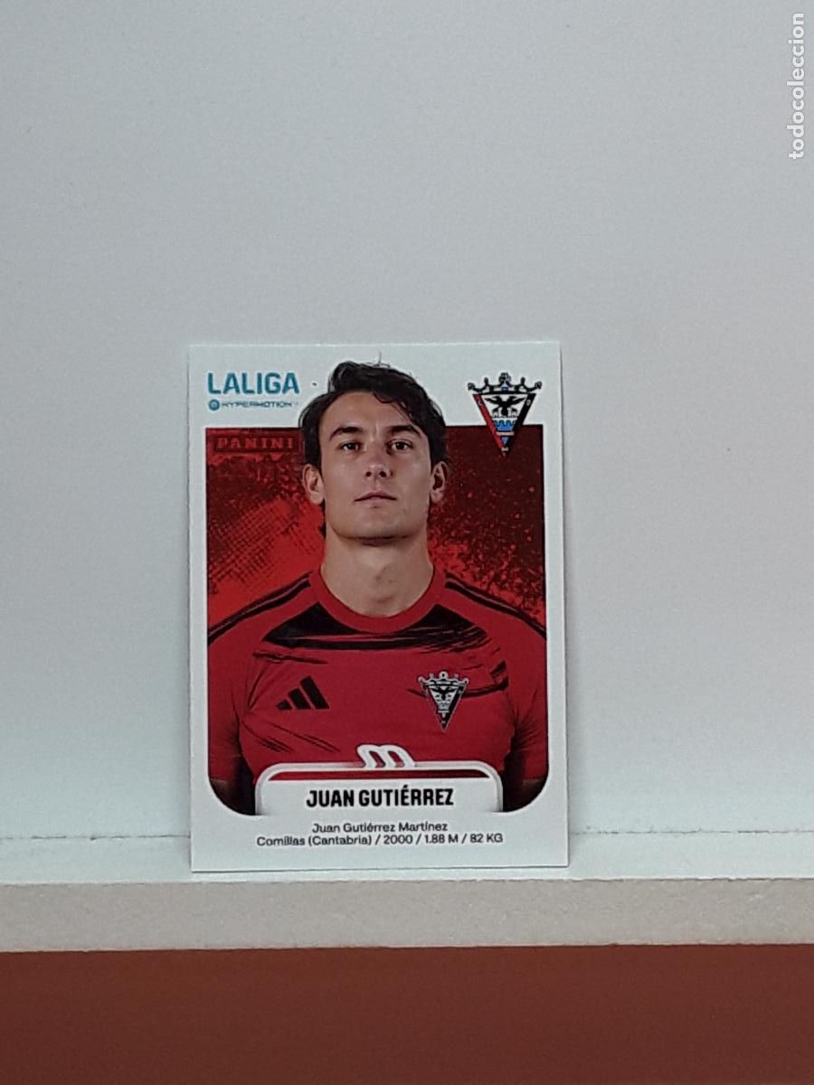 Fu&szlig;ball-Sticker: LALIGA HYPERMOTION 2025 2026 25 26 ALBUM PANINI LIGA N 312 MIRANDES JUAN GUTIERREZ