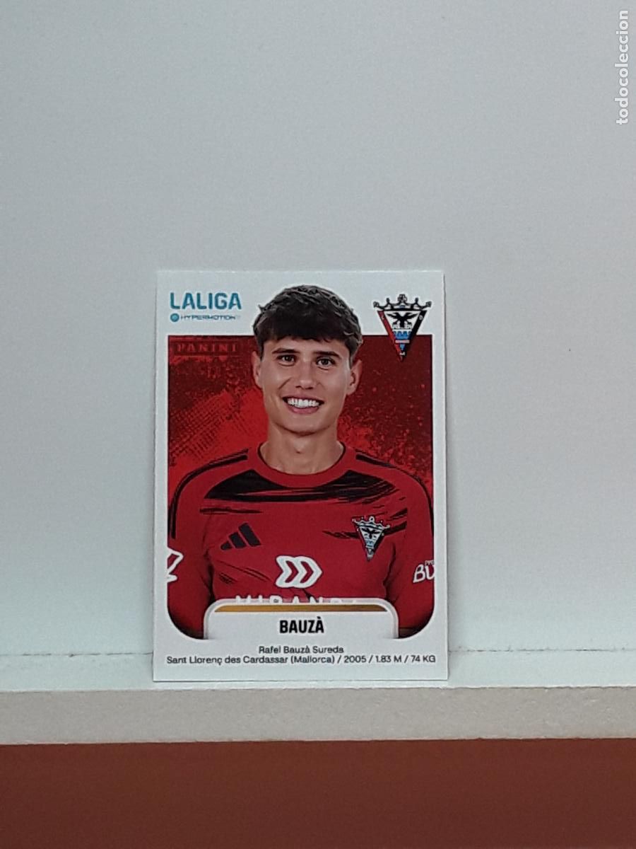 Cromos de F&uacute;tbol: LALIGA HYPERMOTION 2025 2026 25 26 ALBUM PANINI LIGA N 318 MIRANDES BAUZA RAFEL SUREDA