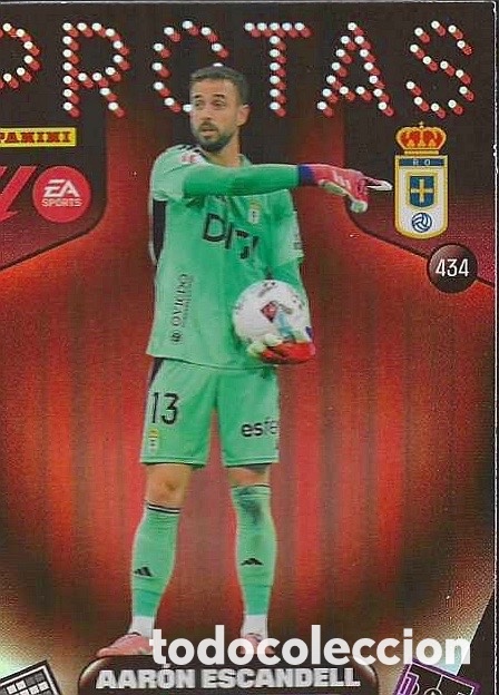 Cartes &agrave; collectionner de Football: 434.- AARON ESCANDELL -PROTAS- (R. OVIEDO) ADRENALYN XL LIGA 2025/26 (PANINI)