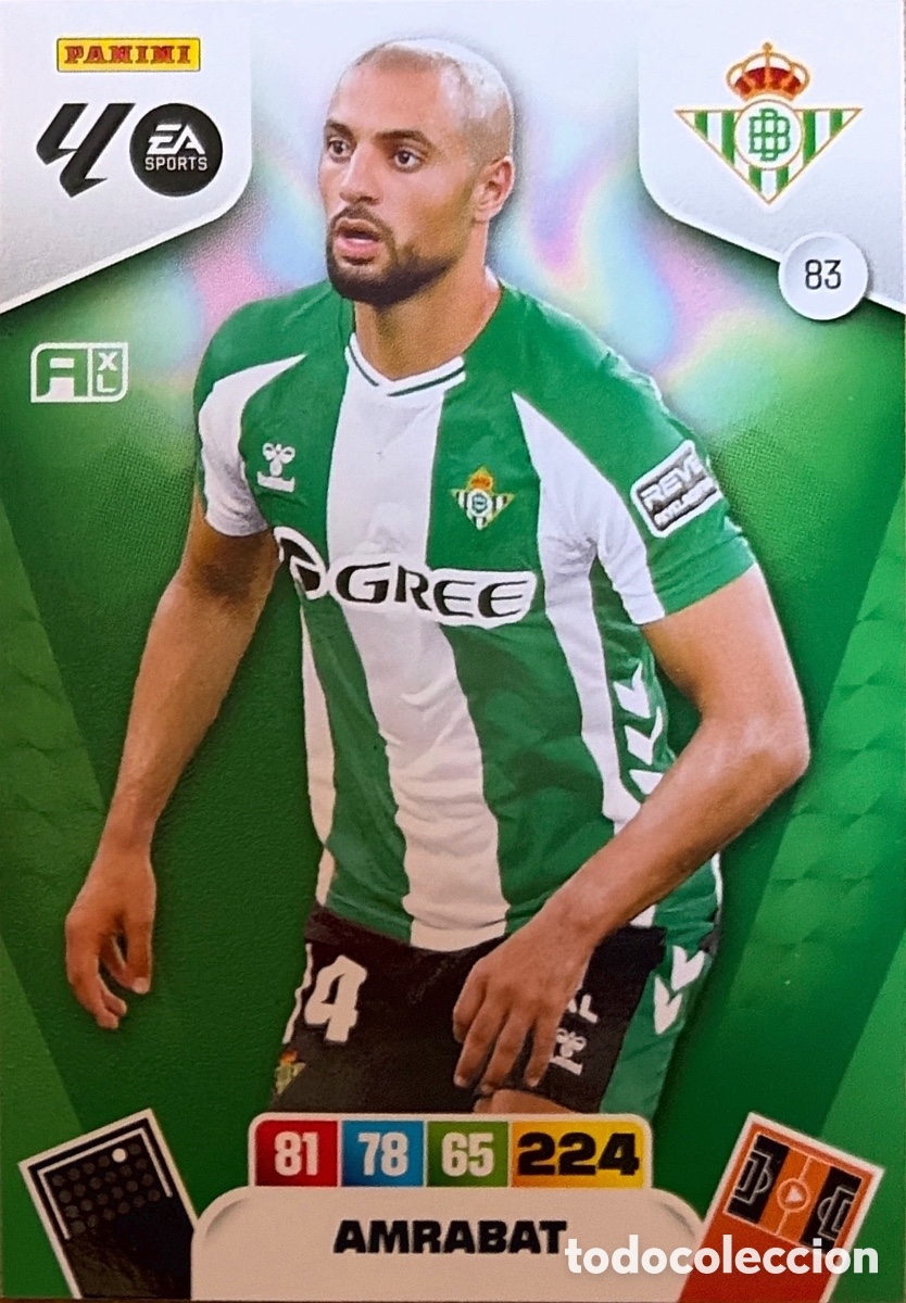 Cartes &agrave; collectionner de Football: 83.- AMRABAT (R. BETIS) ADRENALYN XL LIGA 2025/26 (PANINI)
