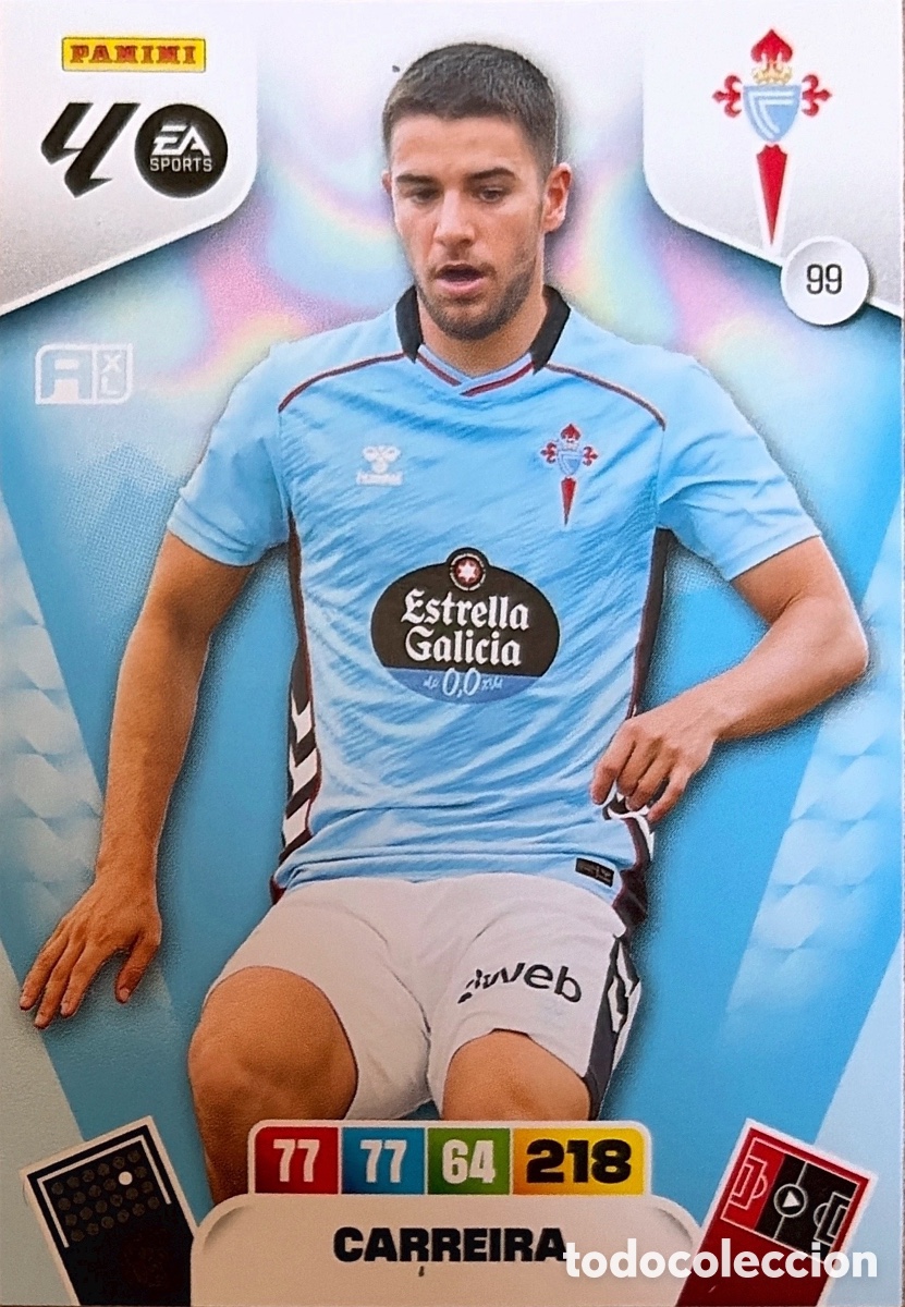 Cartes &agrave; collectionner de Football: 99.- CARREIRA (R. CELTA) ADRENALYN XL LIGA 2025/26 (PANINI)