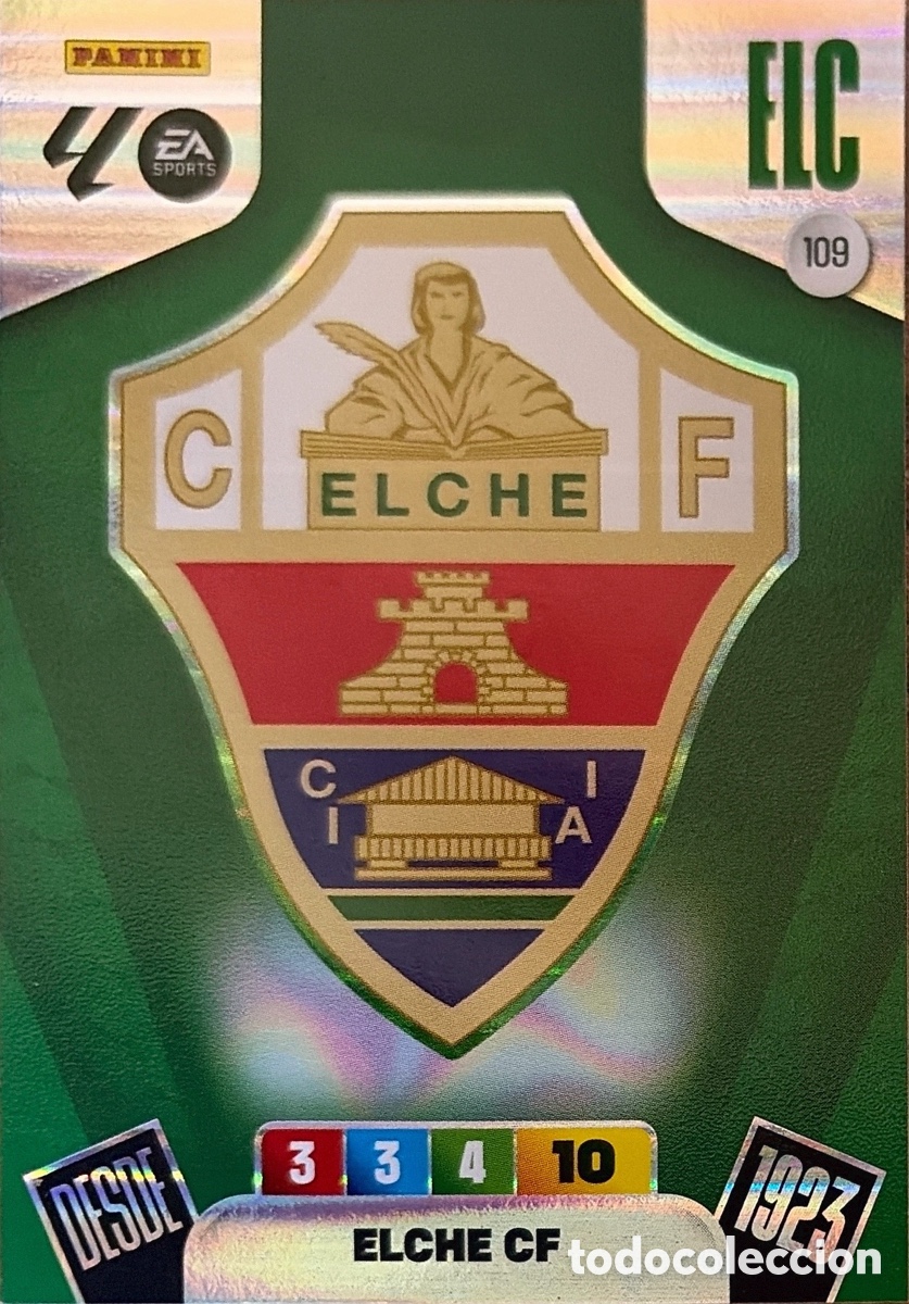 Cartes &agrave; collectionner de Football: 109.- ESCUDO (ELCHE) ADRENALYN XL LIGA 2025/26 (PANINI)