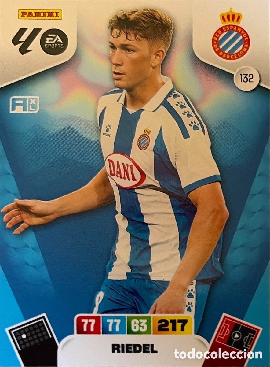 Cartes &agrave; collectionner de Football: 132. - RIEDEL (ESPANYOL) ADRENALYN XL LIGA 2025/26 (PANINI)