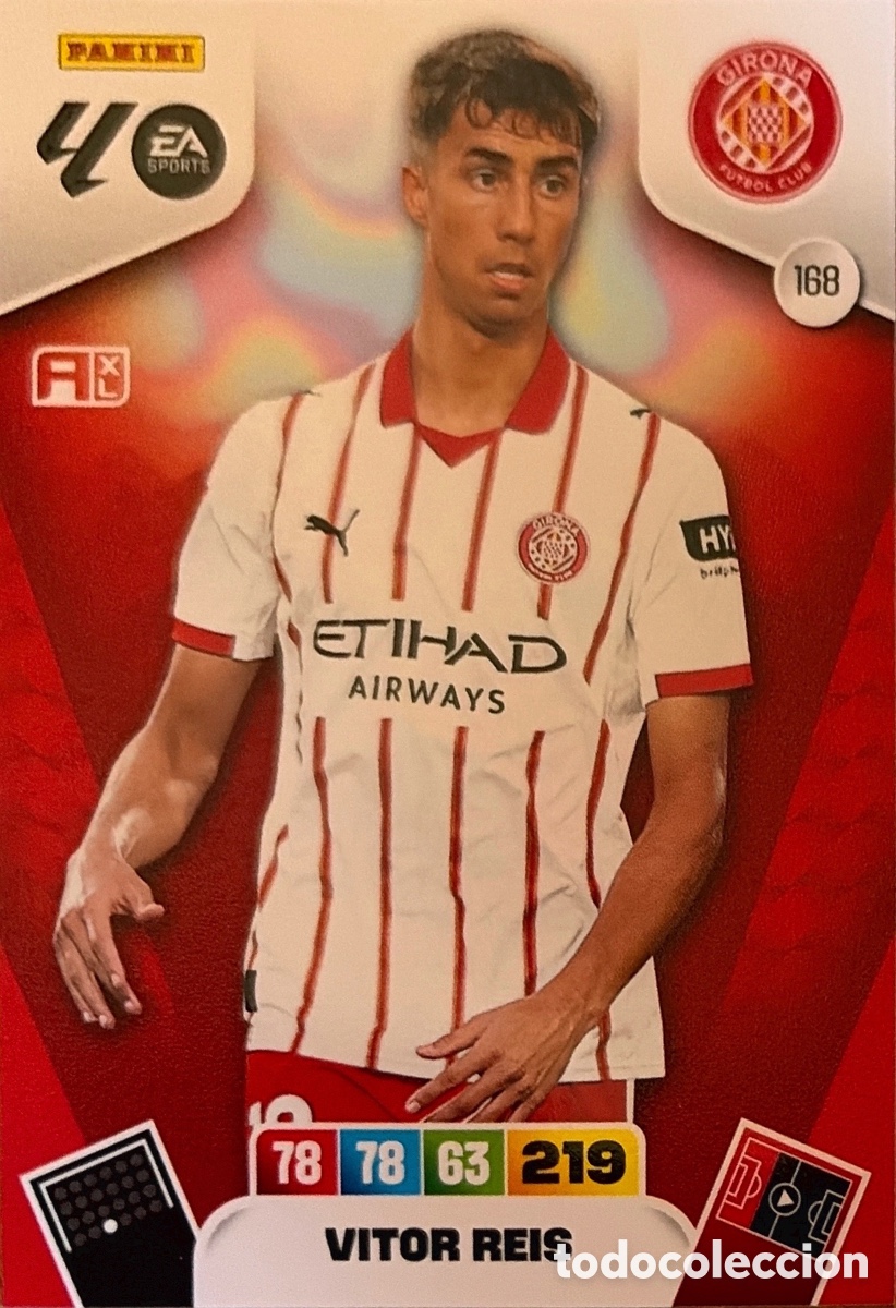 Cromos de F&uacute;tbol: 168.- VITOR REIS (GIRONA) ADRENALYN XL LIGA 2025/26 (PANINI)