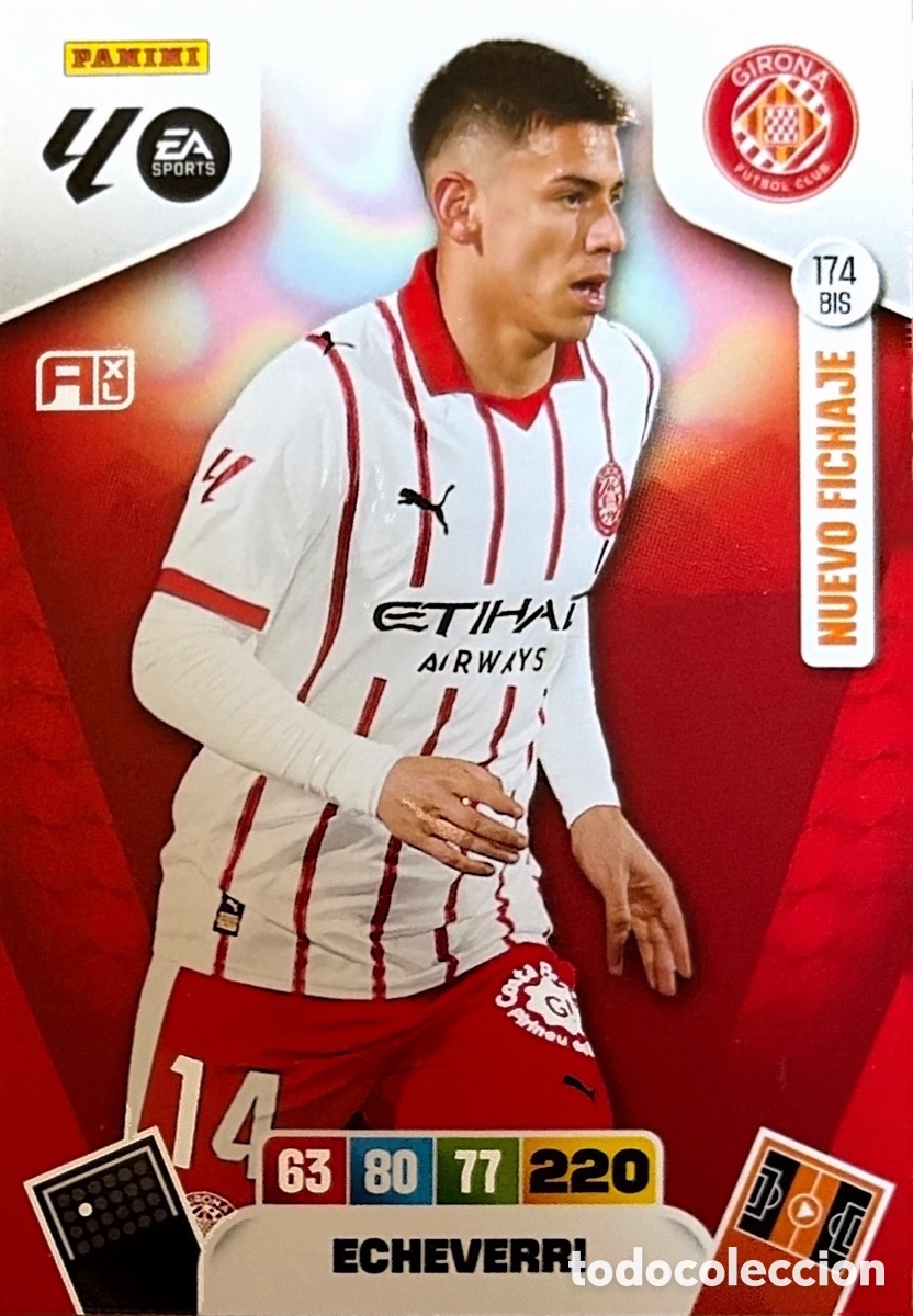 Cromos de F&uacute;tbol: 174.BIS- ECHEVERRI (GIRONA) ADRENALYN XL LIGA 2025/26 (PANINI)