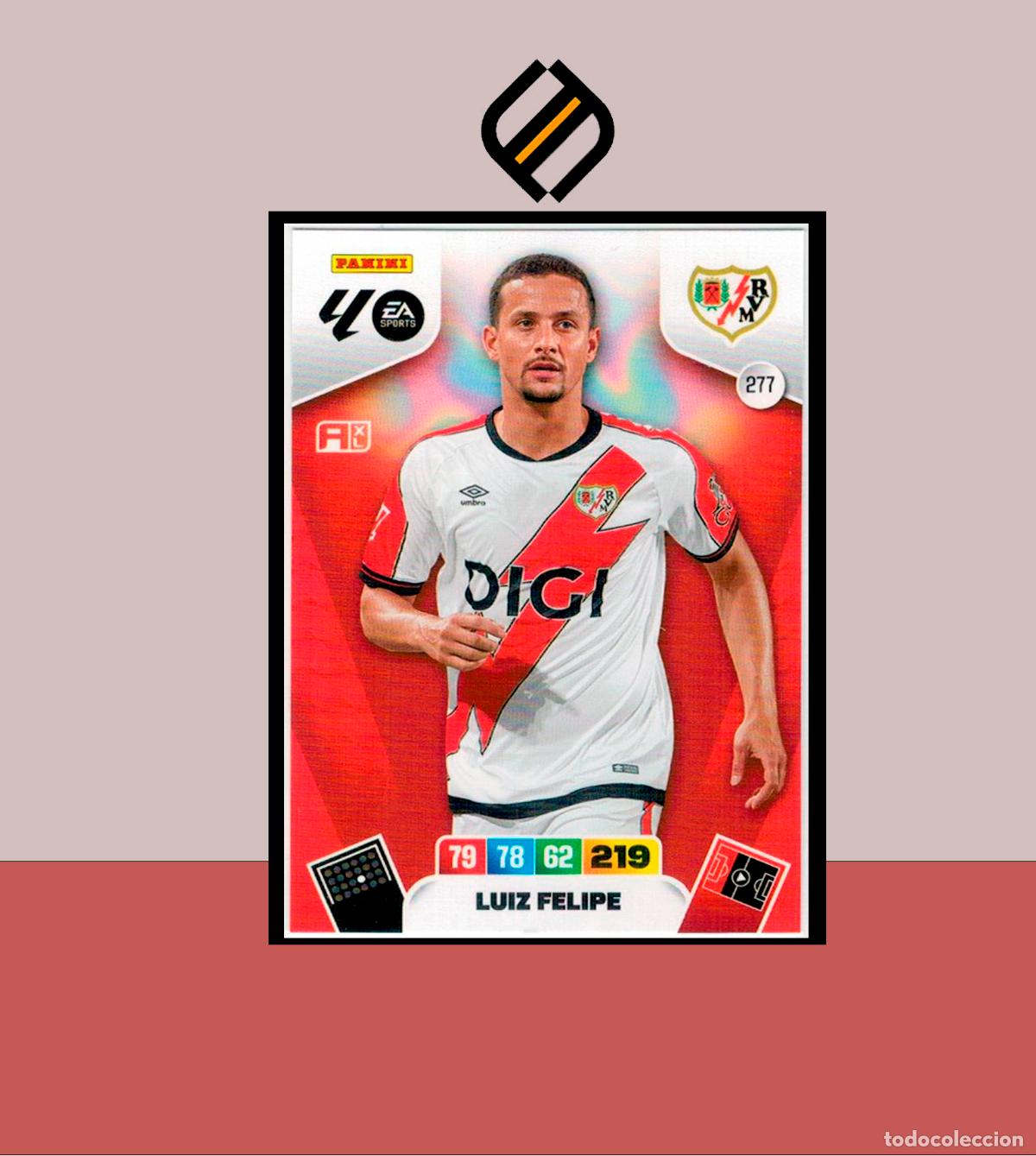 Cromos de F&uacute;tbol: ADRENALYN XL 2025 2026 PANINI N&ordm; 277 LUIZ FELIPE RAYO VALLECANO CARD ALBUM COLECCI&Oacute;N LIGA
