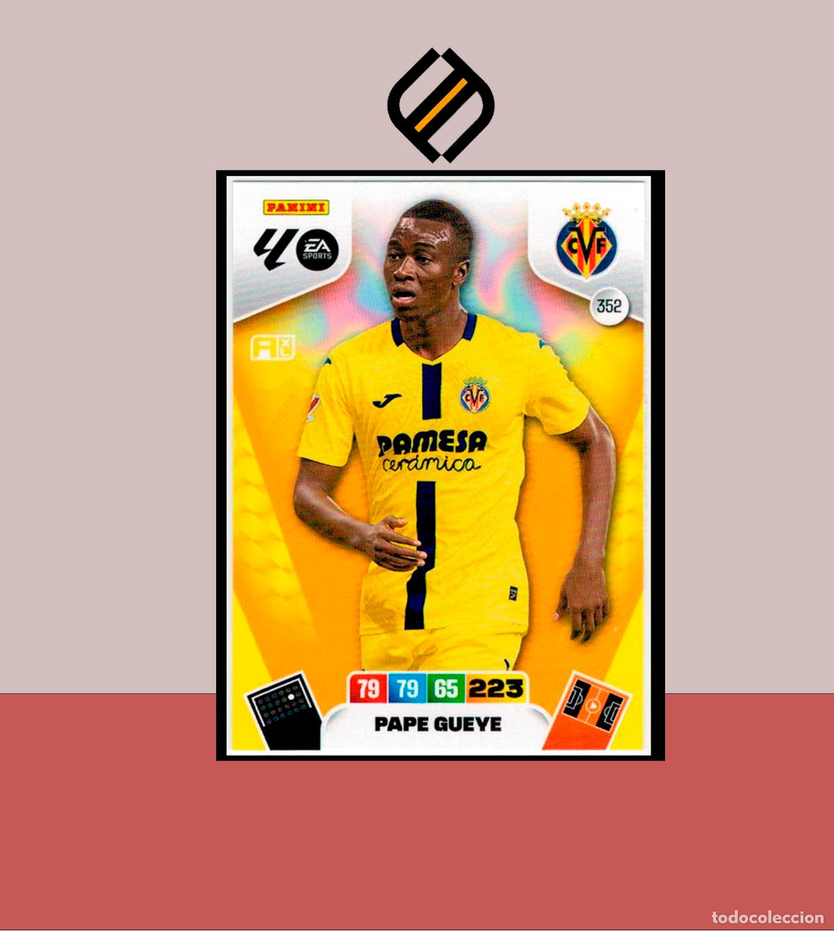 Cromos de F&uacute;tbol: ADRENALYN XL 2025 2026 PANINI N&ordm; 352 PAPE GUEYE VILLARREAL CARD ALBUM COLECCI&Oacute;N LIGA