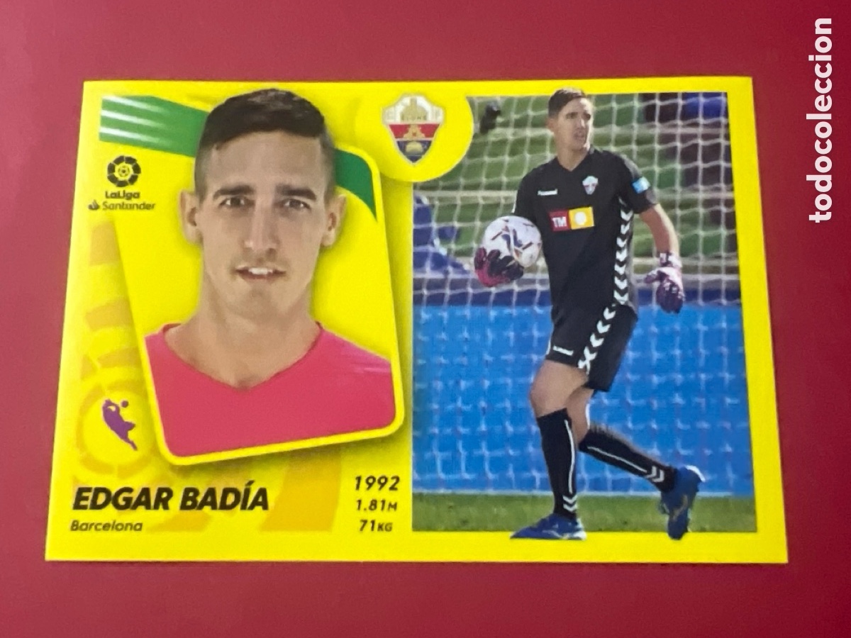 Cromos de F&uacute;tbol: C2267. LIGA ESTE 2021 2022 21 22 N&ordm; 5 EDGAR BADIA ELCHE NUEVO SIN PEGAR